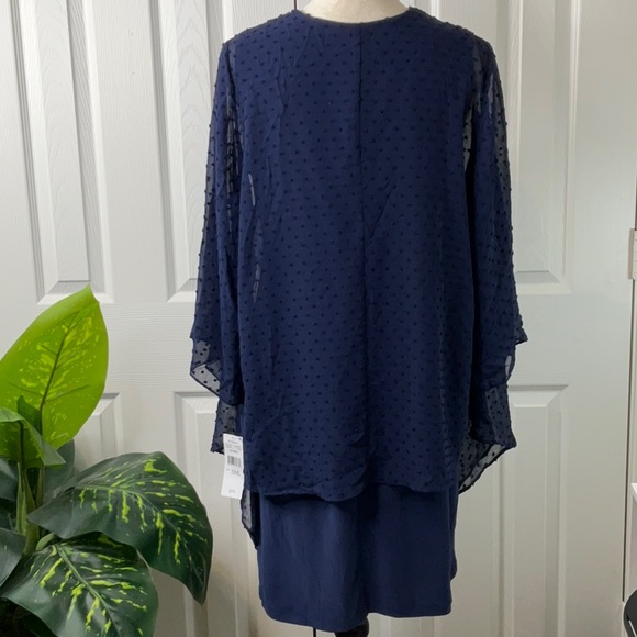 Studio One - Sandra Darren 75827 - Open Front Jacket Sheath Dress  Size S - Picture 8 of 15